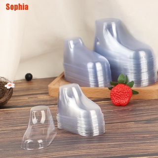 [Sophia] 20 Piezas De Plástico Transparente Pies De Bebé Exhibición De Botines Zapatos Calcetines Escaparate (1)