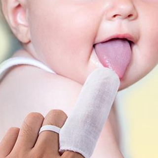cepillo de dientes dedo de seguridad guaze limpiador oral para niños herramientas de limpieza de dientes bebé