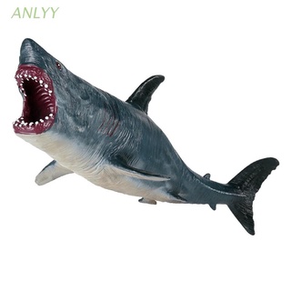 Anlyy Figura De acción simulada Boca De tiburón fuente De acción interactiva hueco flotante De niños juguete divertido para Adultos