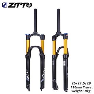 ztto - horquilla delantera para bicicleta de montaña (26 pulgadas, 27,5 pulgadas, 29 pulgadas, amortiguador neumático, horquilla delantera, horquilla de aire, listo!