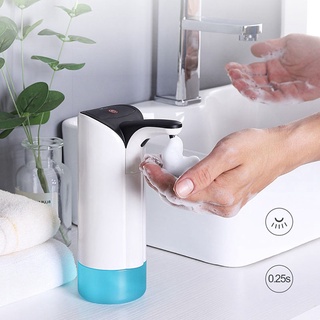 contacto gratis portátil usb automático de inducción de espuma de lavado teléfono móvil infrarrojo de inducción de espuma dispensador de jabón (2)