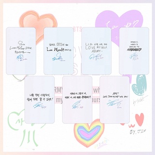 7 Unids/Set Kpop BTS Love Myself Postal Lomo Tarjetas Foto Tarjeta Para La Colección De Fans (4)