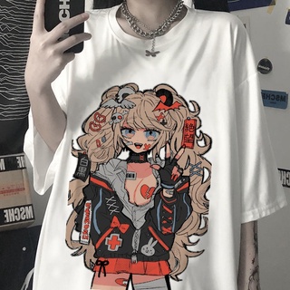 Japón Vintage Anime De Dibujos Animados Camiseta Ropa Gótica Streetwear Impresión Suelta Tops (3)