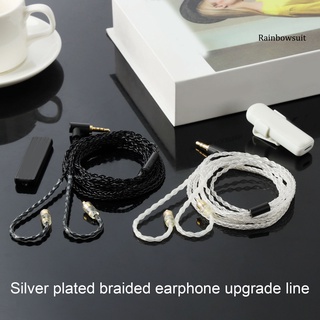 RB- JCALLY Headphone Cable 250 Core B/C/MMCX Pin Silver Plated 3.5mm Earphone Replacement Cord for ZSN/ZST/ZS10/AS10/ES3