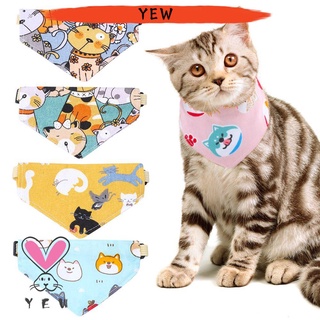 🌟Yew🌟 Pañuelo lavable para mascotas, corbatas de gato, baberos, pañuelos, fiesta Triangular, vendaje, cuello, pañuelo para cachorro