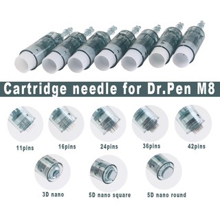 10 pzs 11/16/24/36/42/Nano Dr.pen puntas de aguja Ultima M8 Microneedle Derma PenReplacement cartucho agujas