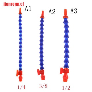 [jianrogn] manguera flexible de 1/4" 3/8" 1/2" de aceite de agua refrigerante redondo nozz (1)