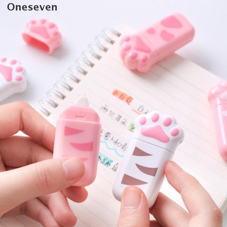 [Oneseven] 1pc Cat Claw Portable Correction Tape Kawaii White Out Corrector . (9)