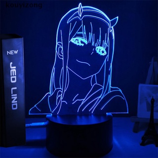 [kouyi] anime zero dos 3d lámpara figura luz de noche niños niño manga regalo luz de noche lámpara 449cl