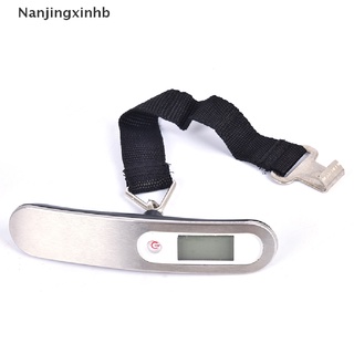 [nanjingxinhb] portátil de viaje 110lb/50 kg lcd digital colgante escala de equipaje peso electrónico [caliente]