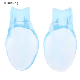 riseskhg 1 par de corrector de dedo del dedo del pie de unión gel de silicona enderezador ortopédico separador de dolor *venta caliente