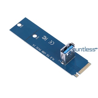 [hot] Adaptador convertidor M.2/NGFF a puerto USB PCI-E convertidor minero extensor gráfico tarjeta-COU