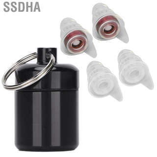 ssdha ear plug reducción de ruido suave reutilizable herramientas de protección auditiva para actuaciones musicales deportes acuáticos