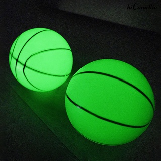 hicamellia light up baloncesto alta elasticidad libre de batería pvc alto brillante holográfico baloncesto para niños (1)