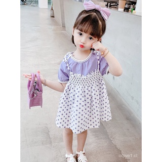 Falda de traje de dos piezas para niñas2021Ropa de verano nueva moda para Bebés Ropa de verano coreana elegante para niños