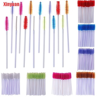 Xinyuan 50x Silicone Head Disposable Mascara Wands Eyelash Brushes Lash Extention Women