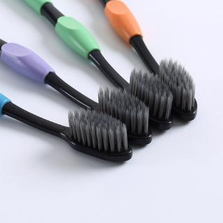 2 pzs cepillo de dientes de bambú para cuidado dental de carbón suave cepillo de carbón para higiene bucal (6)