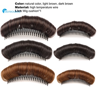 ho Wig Cushion Stable Comfortable High Temperature Fiber Insert Comb Invisible Fluffy Hair Pad (7)