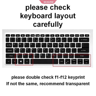 xueline acer aspire 5 swift 5 protector de teclado sf314-52g-5079 536y 14" funda para portátil 2020 suave fina silicona teclado teclado película a prueba de polvo (9)