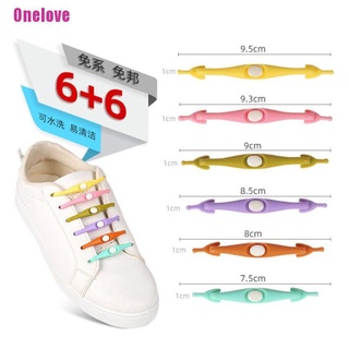 [onelove] accesorios de zapatos de silicona elástica cordones elásticos perezosos sin lazo de goma de encaje (9)