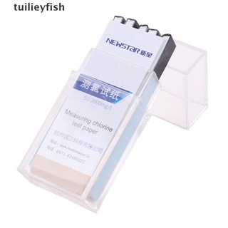 tuilieyfish cloro prueba tiras de papel rango 50-2000mg/lppm color chart limpieza cl
