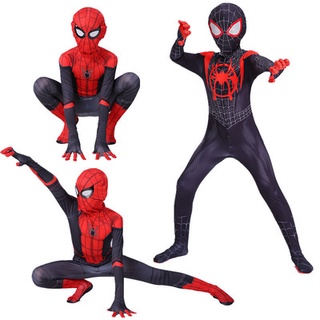 21 styles Superhero Spiderman Costumes Unisex Adults Kids Lycra Spandex Zentai Spider Verse Miles Morales Jumpsuit Bodysuit Halloween Cosplay Costumes