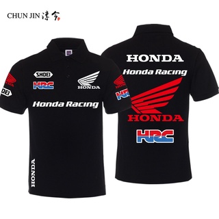 Honda HRC MOTOGP MOTOGP equipo de ciclismo Fans de manga corta camiseta Polo