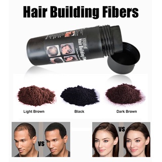 engfeimi 15g fibra de construcción de cabello de efecto rápido ingredientes naturales sintético crecimiento del cabello recarga polvo engrosamiento para unisex
