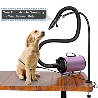 soporte de acero inoxidable para el aseo de mascotas mesa perro gato secador de pelo titular de mascotas baño belleza soplador de pelo soporte (5)