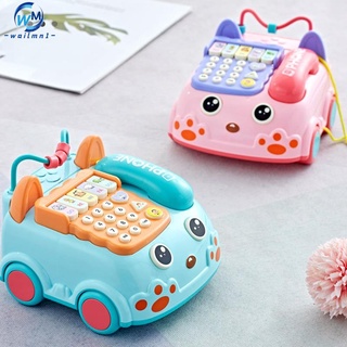 Early Education Telephone Car Story Baby Puzzle Simulation Toy Blue