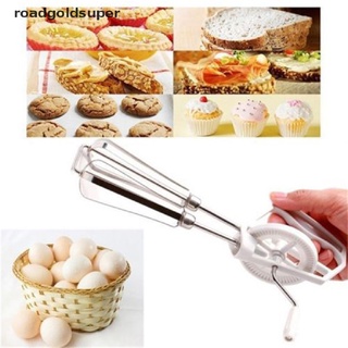 rgj batidor manual giratorio de mano batidor de huevos mezclador mezclador de acero inoxidable cocina super