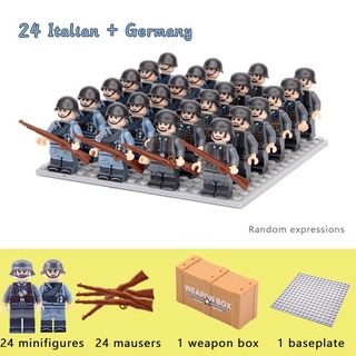 Classic WW2 Mini Army Soldiers Figures Military Building Block Lego Minifigures Army Border Patrol Military Toys