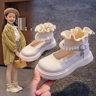 Niñas Pequeños Zapatos De Cuero 2021 Moda Lolita Arco Princesa Versátil Han Ventilador Individual 2021 : xiaojianrui888 . my11.3