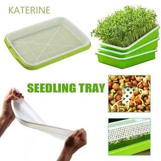 KATERINE Durable Seedling Tray Natural Hydroponic Vegetable Gardening Tools Harmless Nursery Pots Plastic Encryption Green Soilless Planting Soilless cultivation/Multicolor