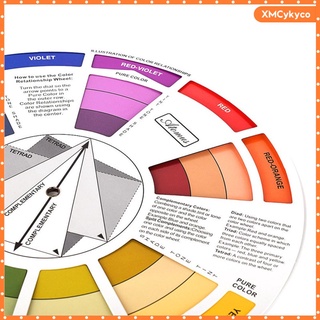 guía de mezcla de colores de la rueda de la pintura de color de la paleta de pigmentos gráficos