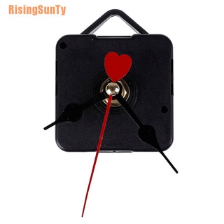 Risingsunty (¥) manos de corazón rojo DIY reloj de pared de cuarzo mecanismo de movimiento piezas de reparación