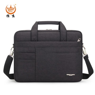 Gran capacidad maletín bolsa de negocios de los hombres de 14" "Laptop Notebook bolsa de lona bolsos de hombro de los hombres bolsas de oficina de tela Oxford (1)