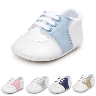 1 Par De zapatos De cuero Pu casuales para recién nacidos 0-18M unisex (1)