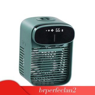 [BRPER2] Enfriador de aire USB Mini recargable refrigerado por agua aire acondicionado humidificador ventilador con 3 velocidades para dormitorio oficina escritorio