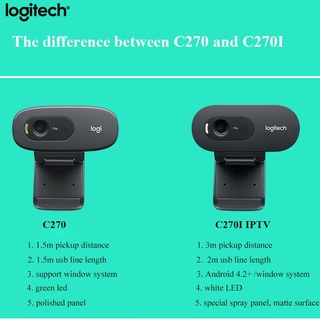 cámara de computadora logitech c270i webcam hd 720p con micrófono para llamadas de clases en línea (4)