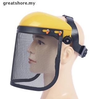[Greatshore] sombrero de casco de seguridad con protección para visera de malla de cara completa [MY]