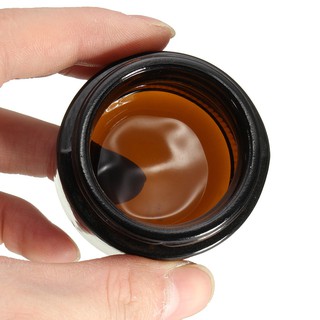 Caliente 30ml-Amber-Glass-Jar-botellas-negro-líder-para-cosméticos-crema-Spices-viajar (5)