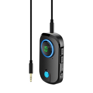 Bf Bluetooth transmisor receptor mm AUX adaptador de Audio inalámbrico manos libres Kit de coche con micrófono para auriculares altavoz coche estéreo MP3 TV PC