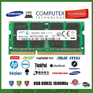 Memoria RAM para portátil samsung 8GB DDR3L 1600Mhz/1333MHZ SODIMM RAM