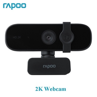 Original Rapoo C280 Webcam 2K HD con USB2.0 con micrófono cámaras giratorias para transmisión en vivo conferencia de videollamadas con cubierta
