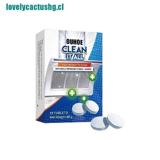 [j] 15pcs clean it tableta efervescente cocina limpiador de grasa pesada detergente para manchas (1)