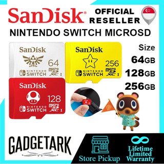 [SG] Tarjeta De Memoria SanDisk 64GB I 128GB 256GB Micro SD XC UHS-Para Nintendo Switch SDXC