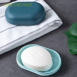 ONETWONEE Hiking Soap Box Travel Bathroom Container Dish Holder Portable With Lid Reusable Shower Holder Soap Case/Multicolor