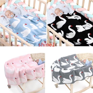 shine1 manta de bebé de punto recién nacido envolver envoltura super suave niño ropa de cama edredón para cama sofá cesta cochecito mantas