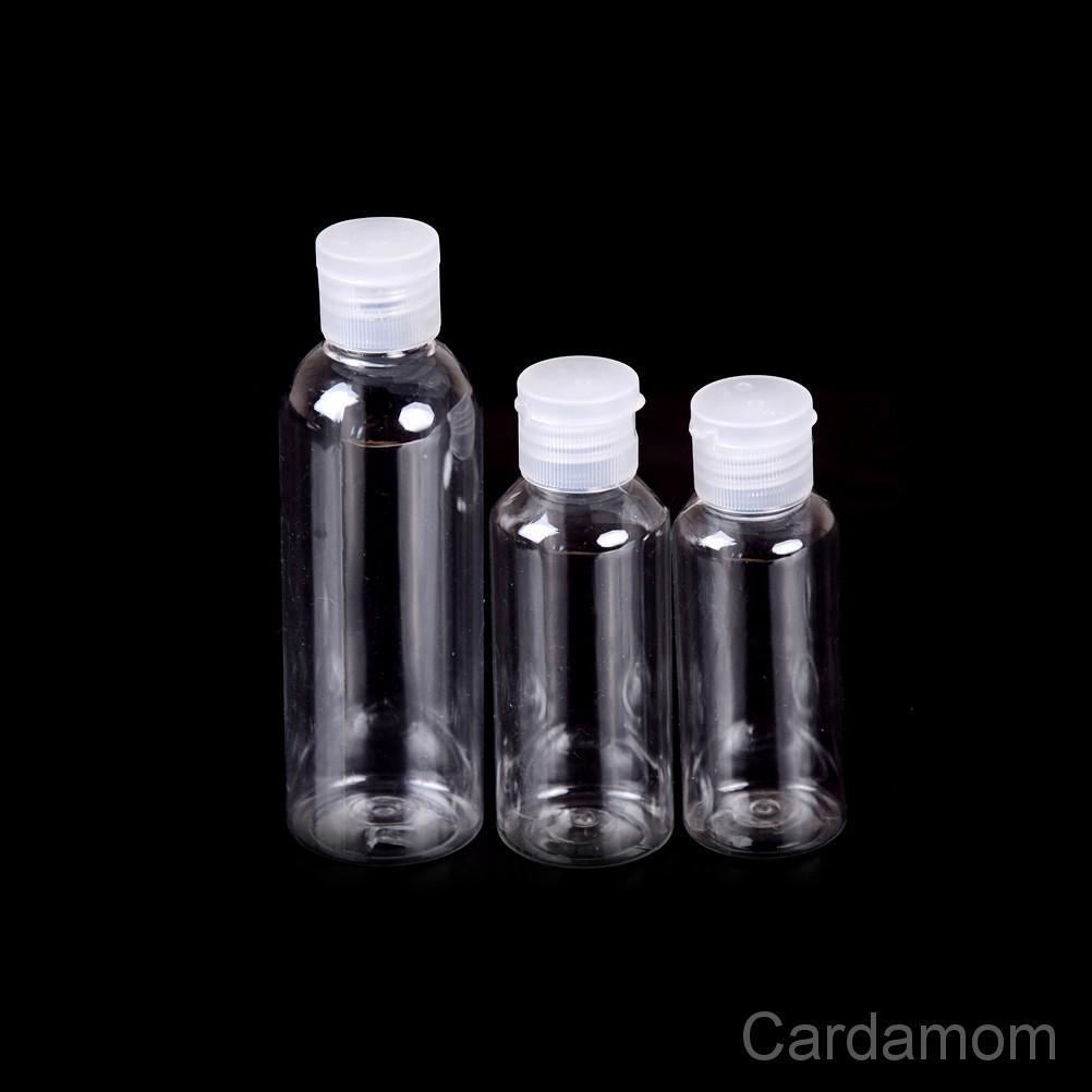 [3C & BI] 3 botellas 50/60/100 ml botellas transparentes loción de viaje champú líquido contenedor de maquillaje comprarlo ahora (4)